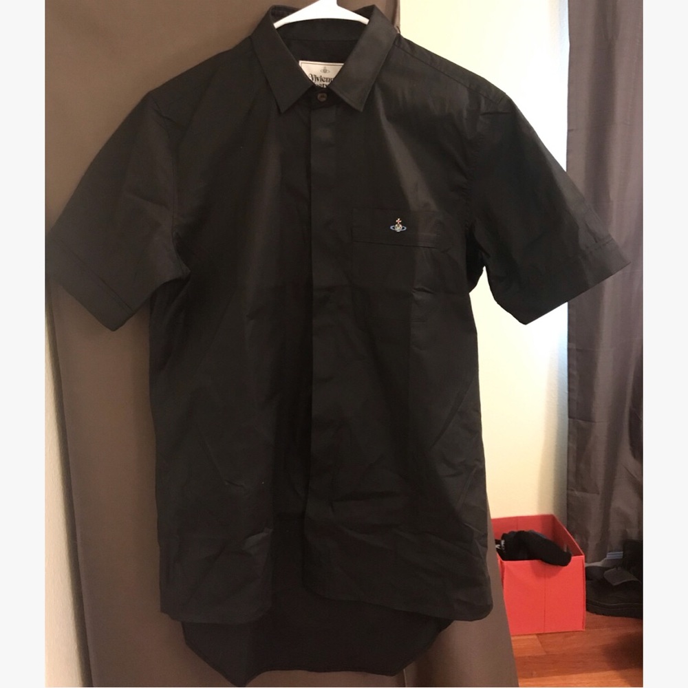 BNWT Vivienne westwood black short sleeved shirt